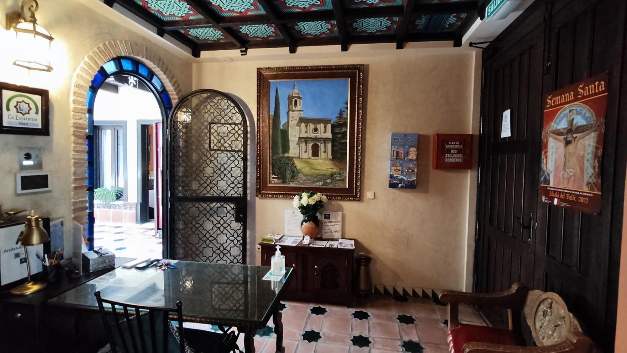 La Esperanza Hotel Alcala del Valle Bagian luar foto
